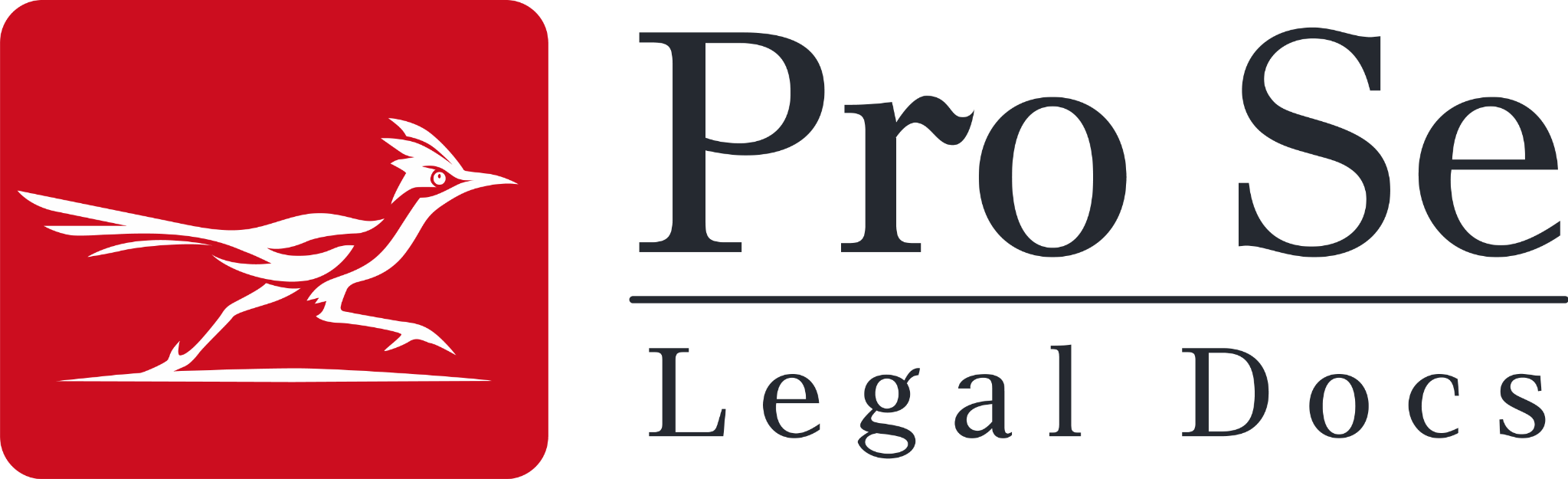 Pro Se Legal Docs roadrunner logo